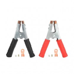 Par de pinzas pasa corriente para carga positiva y negativa para coche con mango aislante 600amp / charge earth clamp / 15703