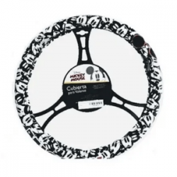 Cubierta con diseño de mickey mouse color blanco negro para volante / hmi9-cv1