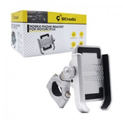 Soporte universal metálico con rotación de 360° de motocicleta para teléfono celular / qichaoda / t-777-p09