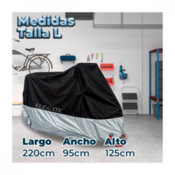 Funda protectora para motos y bicicletas impermeable con repelente uv talla l, variedad de colores / hog.274.l