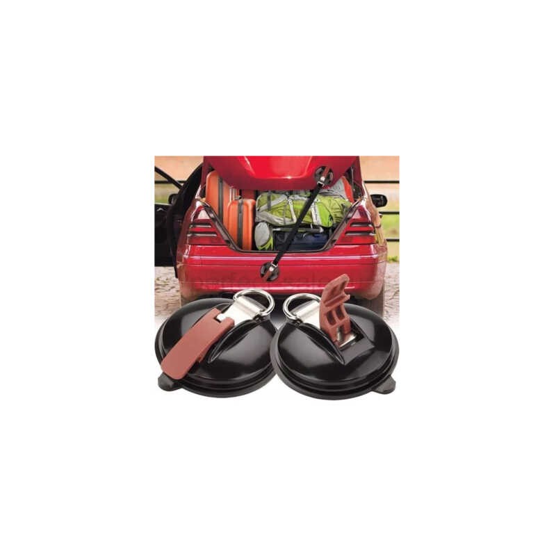 Caja con 2 anclas de succión para sujetadores tensores de carro automóvil / suction anchor plus