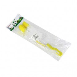 Par de cepillos para biberón de 24cm y 11cm, variedad de colores / bb5792