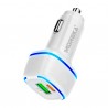 Cargador para carro automóvil moreka de 45w con puerto tipo c y entrada usb / pd25w+qc3.0 20w / cp009