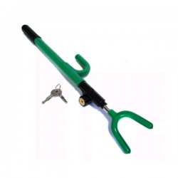 Candado lion tools en forma de bastón para volante de auto + juego de 2 llaves tetra de alta seguridad / 7444