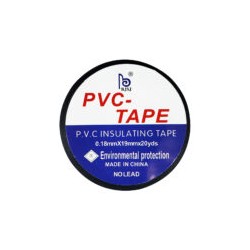1pza Cinta negra aislante bjsj, 018mmx19mm para electricista / pvc tape / ro-20170