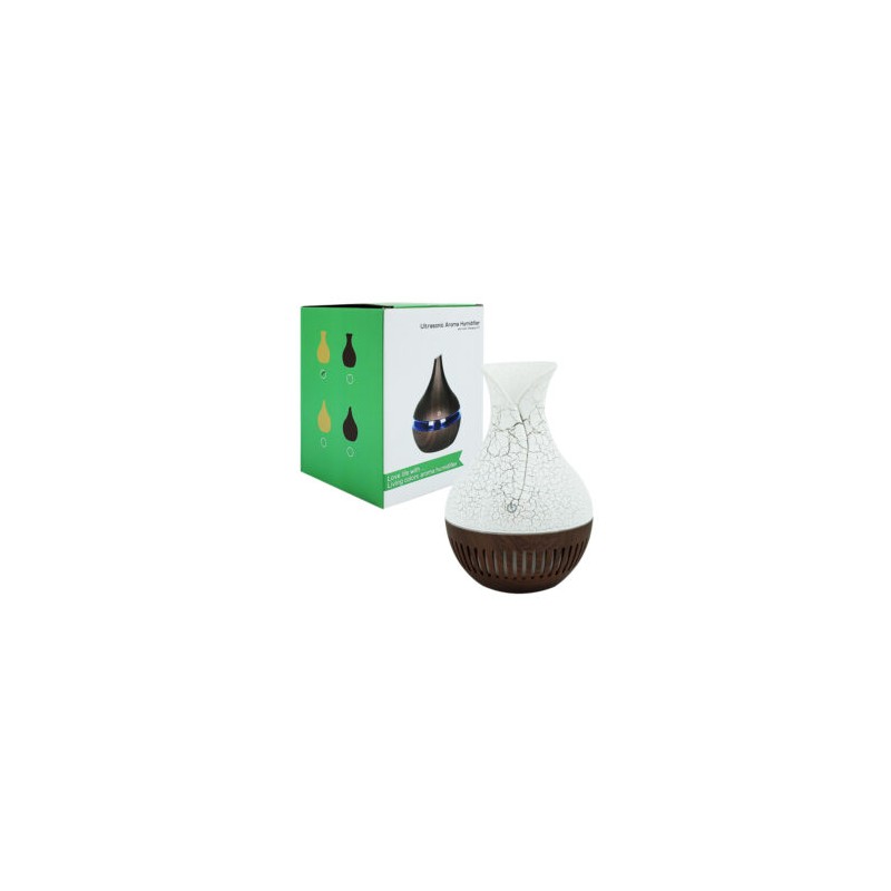 Humidificador difusor en forma de cántaro estilo madera con luz led, variedad de modelos / sl-003