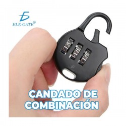 1pza Candado numérico pequeño de 3 ciritas, variedad de colores / con.108