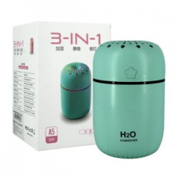 Mini humidificador a5 3 en 1 con luz y capacidad para 300ml, variedad de colores / 2085 / xjd-0329