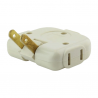 1pza Adaptador multicontacto triple sanelec tipo bisagre para corriente 1875 watts / 2498