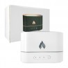 Humidificador ovalado de ambiente con mini figura de flama fuego, temporizador y luces rgb / 153485