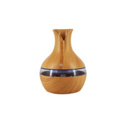 Humidificador ultrasonic en forma de cántaro estilo madera con luz led, variedad de modelos / sj-066d