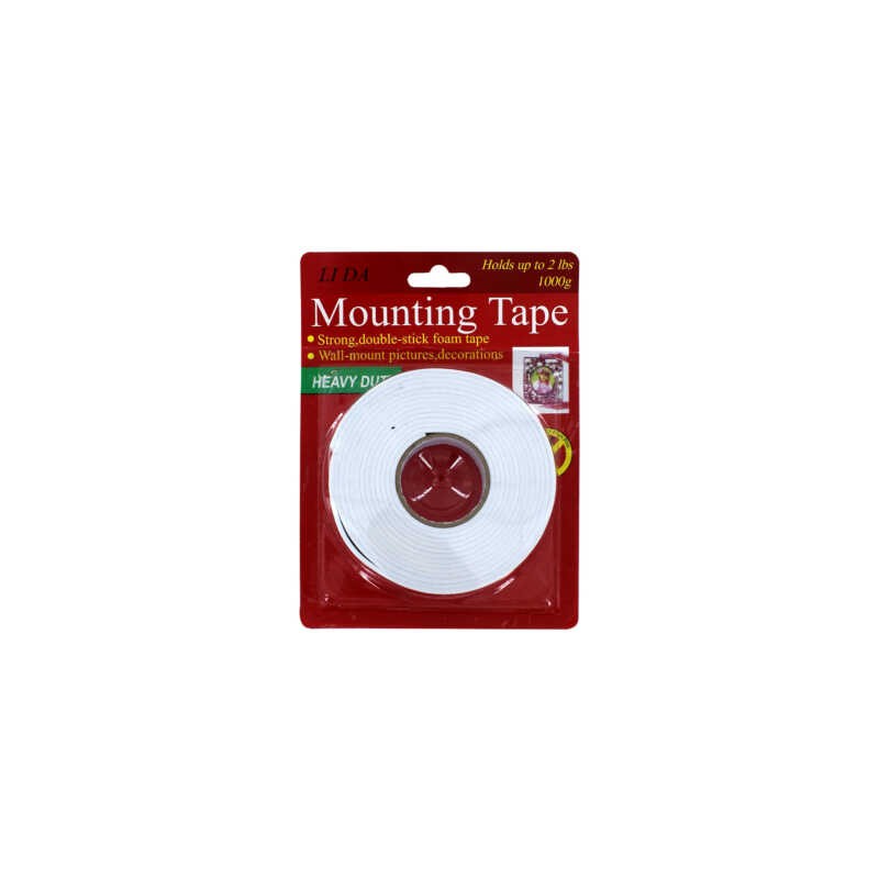 Cinta blanca doble cara mounting tape lida 1000g sostiene hasta 2lbs / tl39557 / tl39556