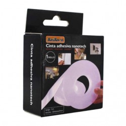 Cinta de gel doble cara transparente de 1 metro con grosor de 2mm / 12531