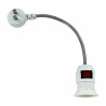 1pza Clavija bifásica con cable metálico flexible y socket con interruptor / led-5802 / t429