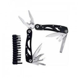 Pinza alicate multiherramienta + estuche de bolsillo estuche con pinza , tornillos, puntas , navaja multiusos / hl-nvj9552 / w-3