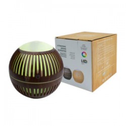 Humidificador redondo con diseño tipo ranurado de plástico y luz led rgb, variedad de modelos y colores / kjr-078 / jsq-162