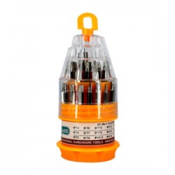 Kit desarmador magnético con 31 puntas intercambiables / gj-323