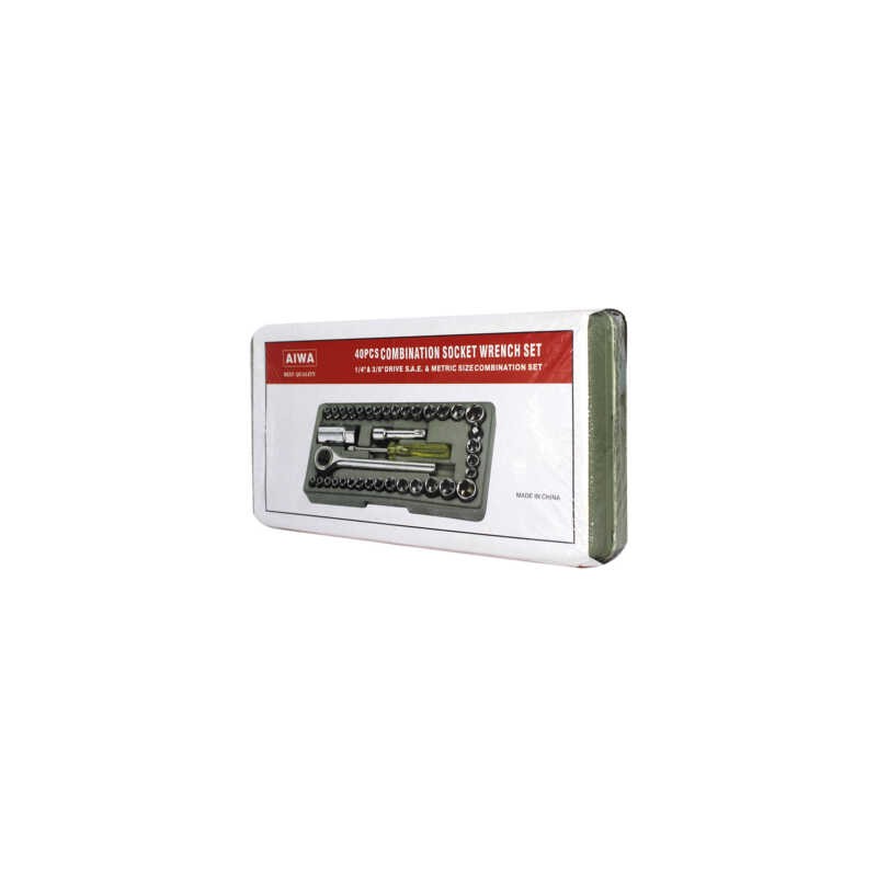 Estuche con 40 herramientas multifuncionales con desarmador, brocas y dados / aiwa best quality / X363 / dj5230a / sh