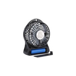 Ventilador redondo recargable portátil de 4 aspas y 3 velocidades, variedad de colores / portable fan / fs65 / dac-v1