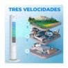 Ventilador ele-gate tipo torre de 29 pulgadas con giro de 90°, 3 velocidades y consumo de 50 watts / clr.61