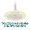 Ventilador de techo con lámpara con 3 modos de iluminación, 25.8x12cm / led.68