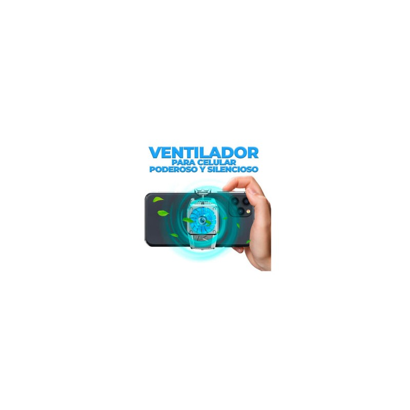 Ventilador portátil universal ele-gate ajustable a teléfono celular / clr.h15