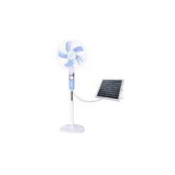 Ventilador solar de 16 pulgadas con 5 aspas y 3 velocidades + panel solar / clr.67