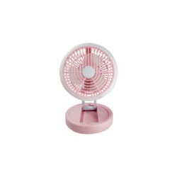 Ventilador plegable portátil con 3 velocidades + pila recargable y cable de carga, variedad de colores / jk-f665