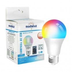 Foco led 9w con luces rgb + control, 80lm / modaluz int001