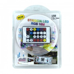Tira led rgb con conexión usb y control 10mt / znd-03 / ly-280