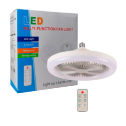 Ventilador de techo con lámpara led de luz regulable + control remoto, 23cm / ven213-lam