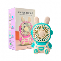 Mini ventilador recargable portátil con orejas de animales, variedad de diseños / ven8652