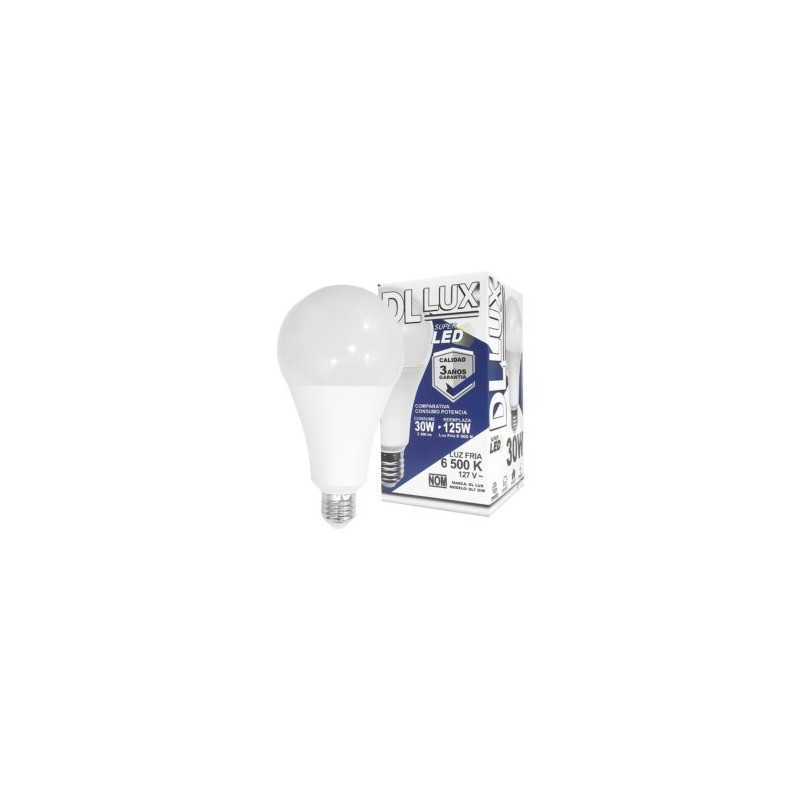 Foco ahorrador con super led luz fría de 30w dl lux / dlt-30w