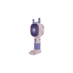 Mini ventilador de mano recargable con diseño de animalito, 16cm + cable de carga usb-plug, variedad de colores y modelos / hand