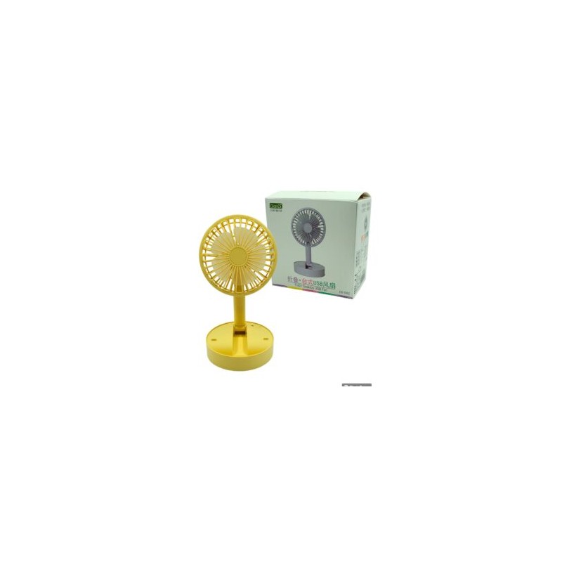 Mini ventilador redondo plegable con base para escritorio, variedad de colores / dd 5582