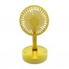 Mini ventilador redondo plegable con base para escritorio, variedad de colores / dd 5582