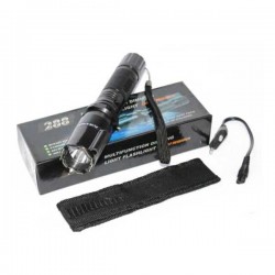 Lámpara teaser recargable con láser rojo y correa / 288 multifunction dimming light flashlight / lam8323