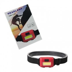 Mini lámpara linterna de cabeza tipo minero 10w, variedad de colores / headlamp