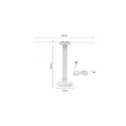 Lámpara led de escritorio con doble cabeza en 3 modos de color y diferentes intensidades / av.sz.led.106