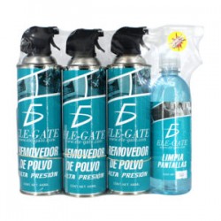 Kit 3 removedores de polvo 440ml + 1 limpiador de pantallas 500ml