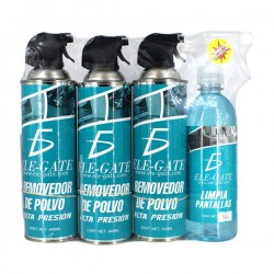 Kit 3 removedores de polvo 440ml + 1 limpiador de pantallas 500ml