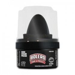 Crema bolero color negro con aplicador para calzado 60ml / 020