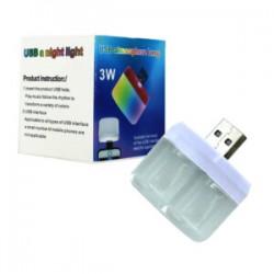 Mini lámpara usb multifuncional 3 watts / usb atmosphere lamp / usb a night light
