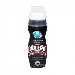 Cera líquida bolero color negro con aplicador ovalado para calzado 60ml / 054