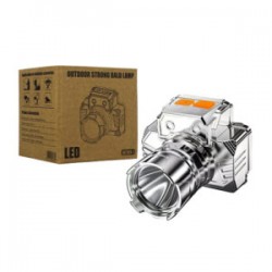 Mini lámpara tipo minero con forma de cámara y 3 tipos de luz outdoor strong bald lamp / df201-1