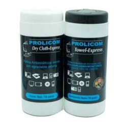 Pack de 2 botes de toallas 70 pzas prolicom -367172 -367318