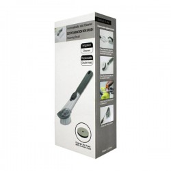 Cepillo limpiador con dispensador de jabón, dos esponjas intercambiables y botón de silicón cleaning brush / rsd-009