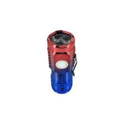 Mini lámpara de mano recargable con 5 modos de iluminación / triple core flashlight / hp-01