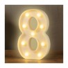 Lámpara decorativa 3D ele-gate en forma de número ocho con luz led cálida / led.54.8