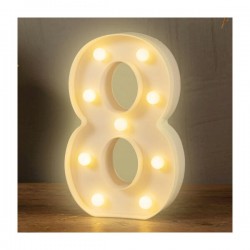 Lámpara decorativa 3D ele-gate en forma de número ocho con luz led cálida / led.54.8
